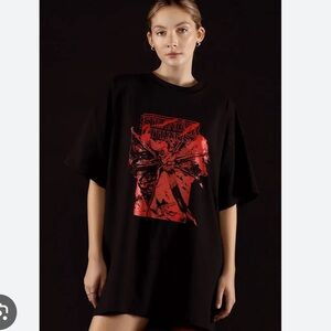 EUC  BLACKMILK STRANGER THINGS OVERSIZED BIG TEE -S